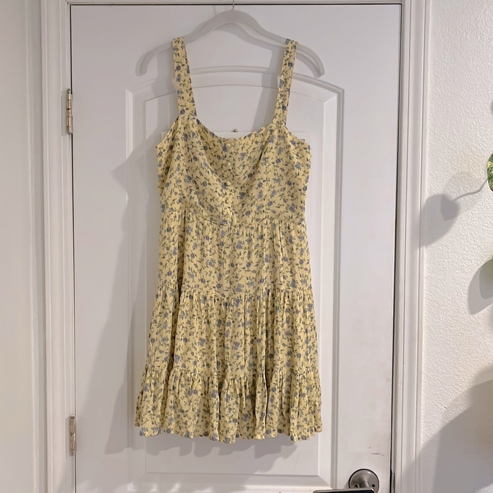Yellow Floral Dress